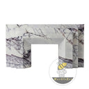 Custom Marble fireplace surround in Milas Lilac - Image 3
