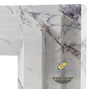Custom Marble fireplace surround in Milas Lilac - Image 6