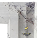 Custom Marble fireplace surround in Milas Lilac - Image 6
