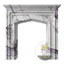 Carved marble fireplace surround in Milas Lilac - Image 3
