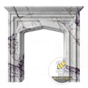 Carved marble fireplace surround | Tudor arch design | 55 Inch Width | Milas Lilac