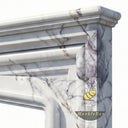 Carved marble fireplace surround | Tudor arch design | 55 Inch Width | Milas Lilac