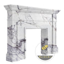 White marble fire place in Milas Lilac - Image 4