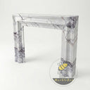 Bolection marble fireplace surround in Milas Lilac - Image 4