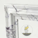 Bolection marble fireplace surround in Milas Lilac - Image 5