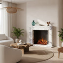 White marble fireplace surround in Milas Lilac - Image 2