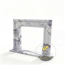 White marble fireplace surround in Milas Lilac - Image 6