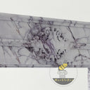 Custom modern marble fireplace surround in Milas Lilac - Image 5