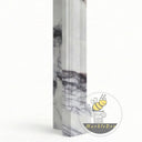 White marble fireplace mantel | Classic English Bolection | Width 59.06 Inch | Milas Lilac