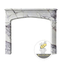 Modern marble fireplace in Milas Lilac - Image 3