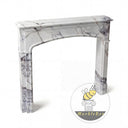 Modern marble fireplace in Milas Lilac - Image 4