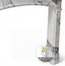 Modern marble fireplace in Milas Lilac - Image 7