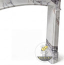 Modern marble fireplace in Milas Lilac - Image 7