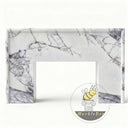 Electric marble fireplace | Sleek Minimalist Design | 63 Inch Width | Milas Lilac