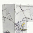 Electric marble fireplace in Milas Lilac - Image 5