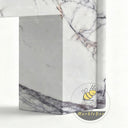 Electric marble fireplace in Milas Lilac - Image 7