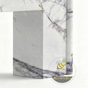 Electric marble fireplace | Sleek Minimalist Design | 63 Inch Width | Milas Lilac