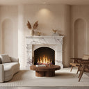 marble fireplace mantels for sale | arched French design | 59" Width | Milas Lilac