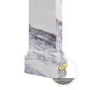 marble fireplace mantels for sale | arched French design | 59" Width | Milas Lilac