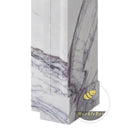 custom marble fireplace surround in Milas Lilac - Image 7