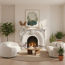 Victorian marble fireplace in Milas Lilac - Image 2