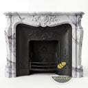 Antique style marble fireplace | Ornate Carved Shell | Width: 59.055 Inch | Milas Lilac