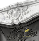 Antique style marble fireplace | Ornate Carved Shell | Width: 59.055 Inch | Milas Lilac