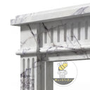 Marble mantel surround | fluted neoclassical pilasters | Width: 59 Inch | Milas Lilac