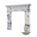 59 inch marble fireplace surround in Milas Lilac - Image 7