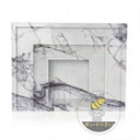 Electric marble fireplace surround in Milas Lilac - Image 3