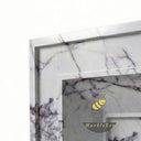 Electric marble fireplace surround in Milas Lilac - Image 5