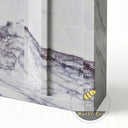 Electric marble fireplace surround in Milas Lilac - Image 7