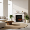Modern marble fireplace mantel in Milas Lilac - Image 2