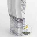 Modern marble fireplace mantel | Sleek purple veining | Width 59" | Milas Lilac