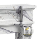 Custom marble fireplace surround | Hand-carved French scroll | 59.06 Inch Width | Milas Lilac