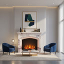 Marble fire surround in Milas Lilac - Image 2