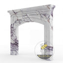 Marble fire surround in Milas Lilac - Image 3