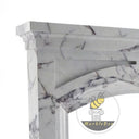 Marble fire surround in Milas Lilac - Image 5