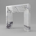 Bolection marble fireplace in Milas Lilac - Image 1