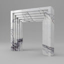 Bolection marble fireplace in Milas Lilac - Image 1