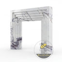 Bolection marble fireplace in Milas Lilac - Image 3