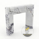 Bolection marble fireplace in Milas Lilac - Image 4