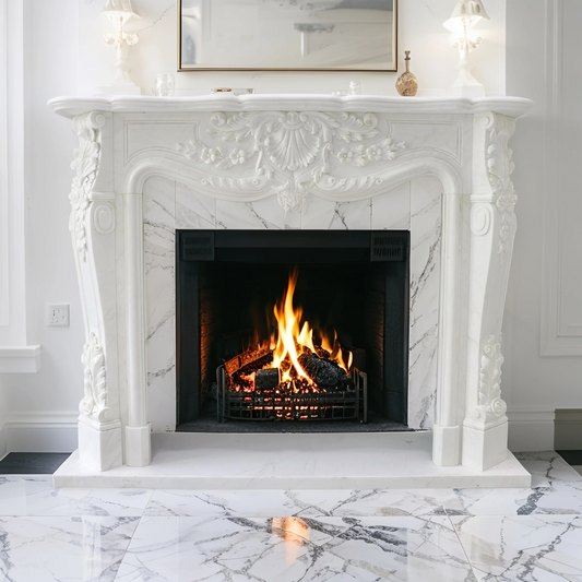 Solid Marble Fireplace Surround