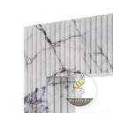 Fluted Marble fireplace in Milas Lilac - Image 5