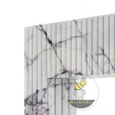 Fluted Marble fireplace in Milas Lilac - Image 5