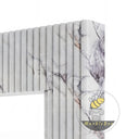 Fluted Marble fireplace in Milas Lilac - Image 6