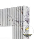 Fluted Marble fireplace in Milas Lilac - Image 6