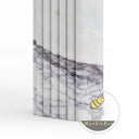Fluted Marble fireplace in Milas Lilac - Image 7