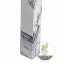 White marble fireplace mantel in Milas Lilac - Image 7