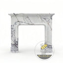Marble fireplace mantel for sale in Milas Lilac - Image 3